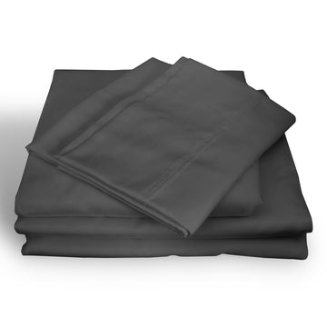 Royal Comfort Bamboo Cotton Sheet Set 1000TC Queen Pewter