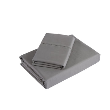 Royal Comfort Ultra Soft Sheet Set 1200TC Satin Weave Double Charcoal