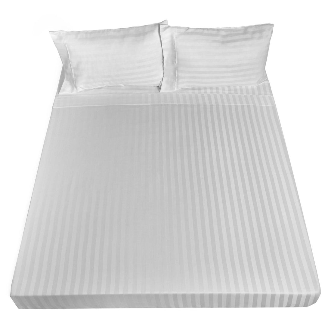 Royal Comfort 1200TC Damask Sheet Set Cotton Blend Queen White
