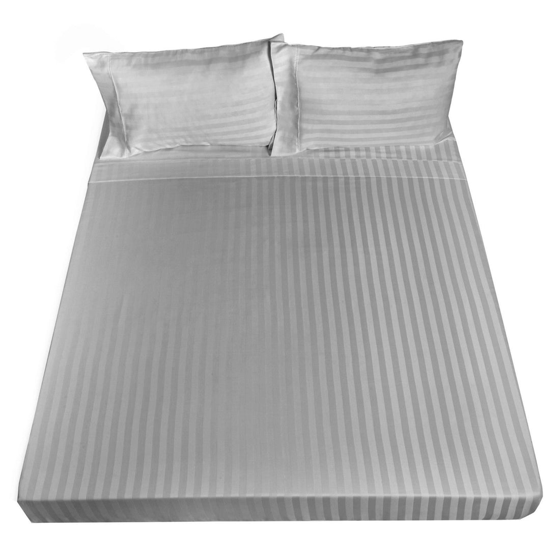 Royal Comfort 1200TC Damask Sheet Set Cotton Blend Queen Silver