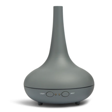 Milano Decor Matte Grey Essential Oil Diffuser with LED Light 200ml