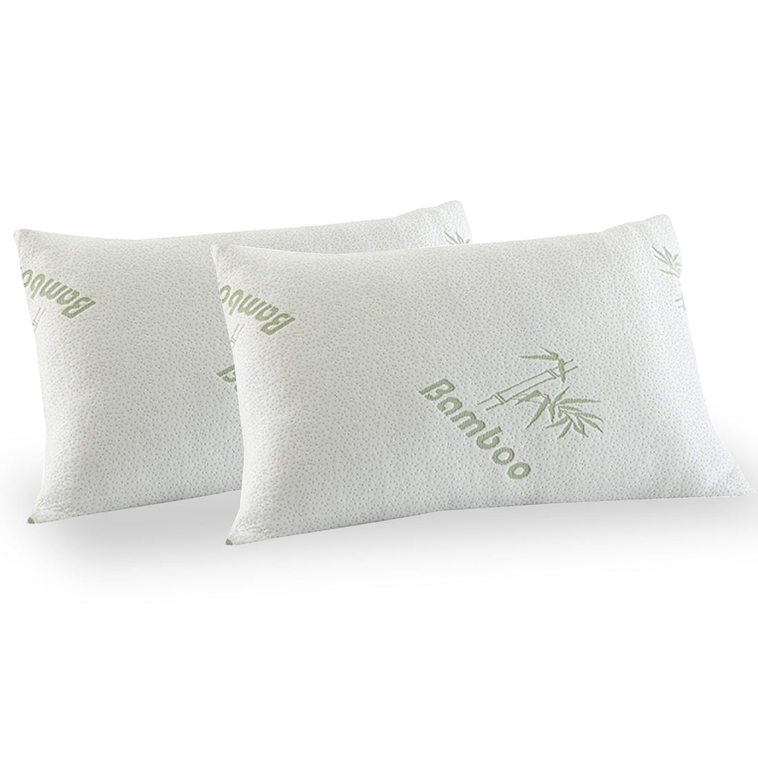 Royal Comfort Memory Foam Pillow Twin Pack for Sleeping Support 56x36cm