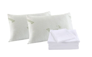 Royal Comfort Memory Foam Pillow and Sheet Set 1000TC Queen