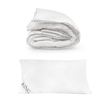 Bamboo Blend Quilt and Hotel Pillow Set King 250GSM