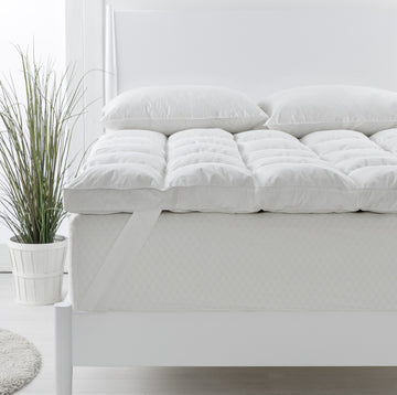 Royal Comfort Duck Feather Down Mattress Topper and Pillow Set Double