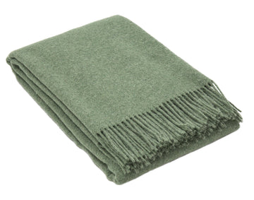 Brighton NZ Wool Throw Blanket 140x200cm Sage