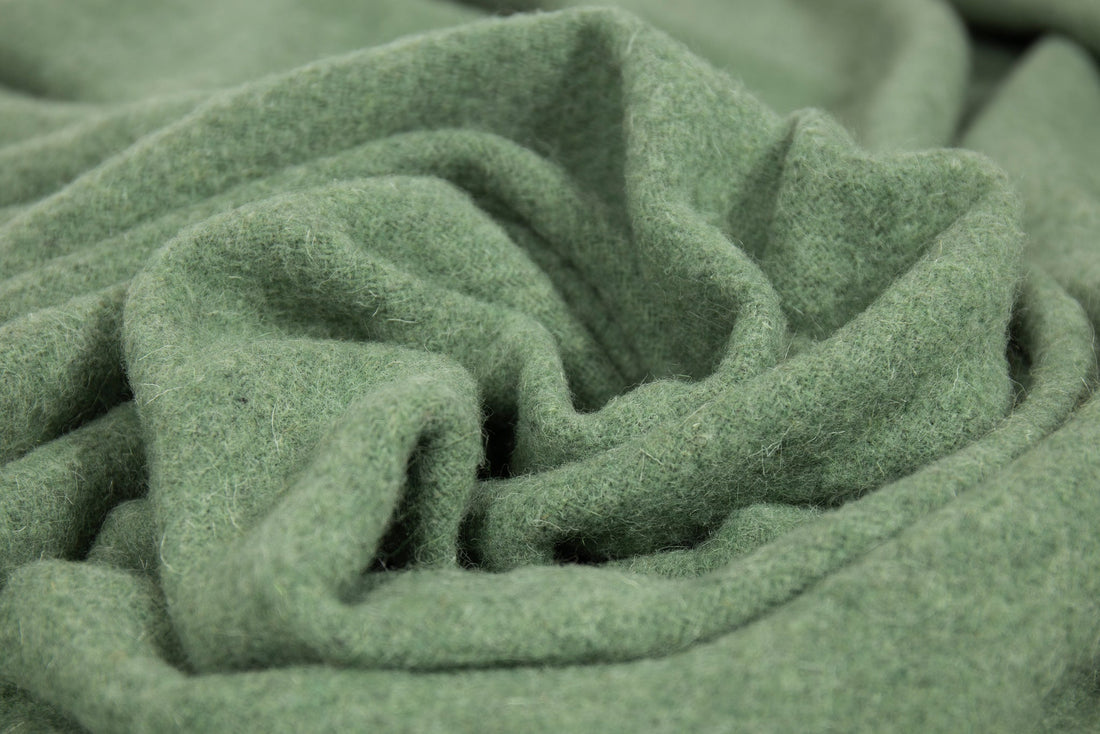 Brighton NZ Wool Throw Blanket 140x200cm Sage