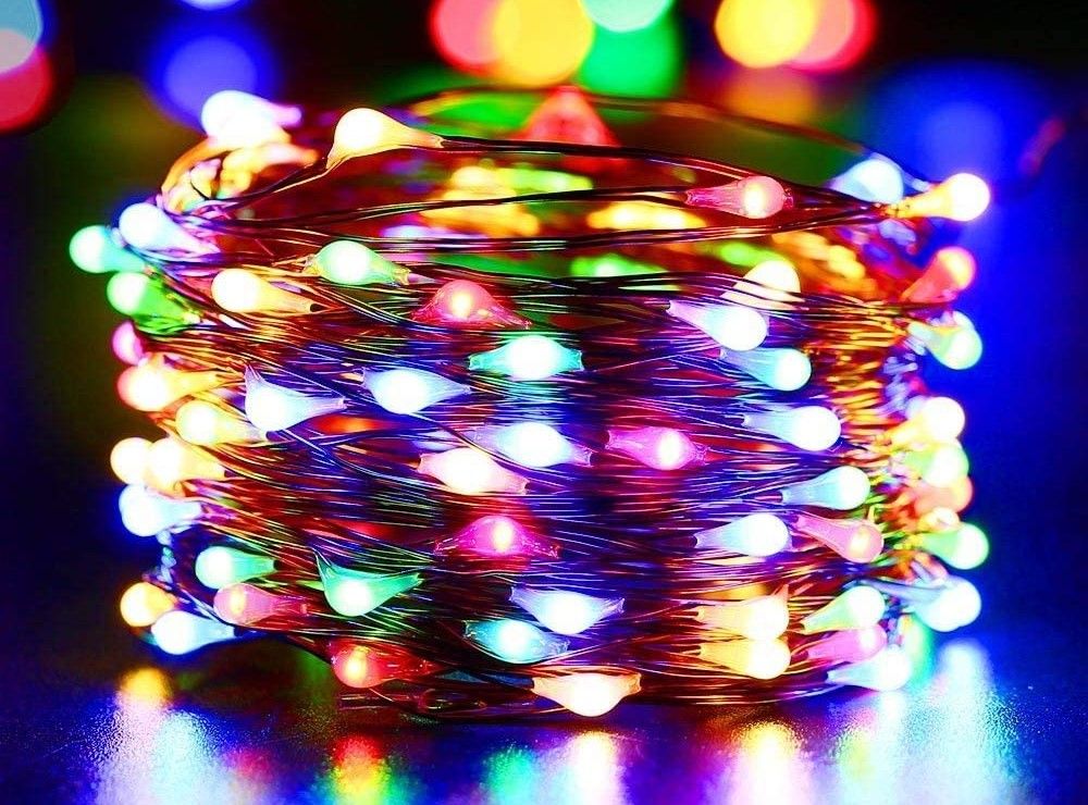 Solar LED String Lights 200 LED 20m Warm White 8 Modes Solar Powered