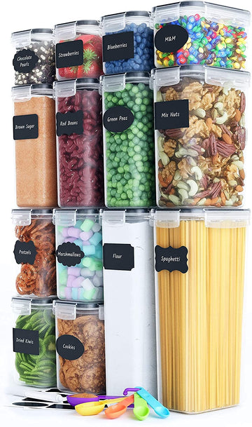 Vortaz 14pcs Airtight Food Storage Container BPA-Free Stackable Set