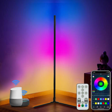 RGB LED Floor Lamp Smart Voice Control 145cm