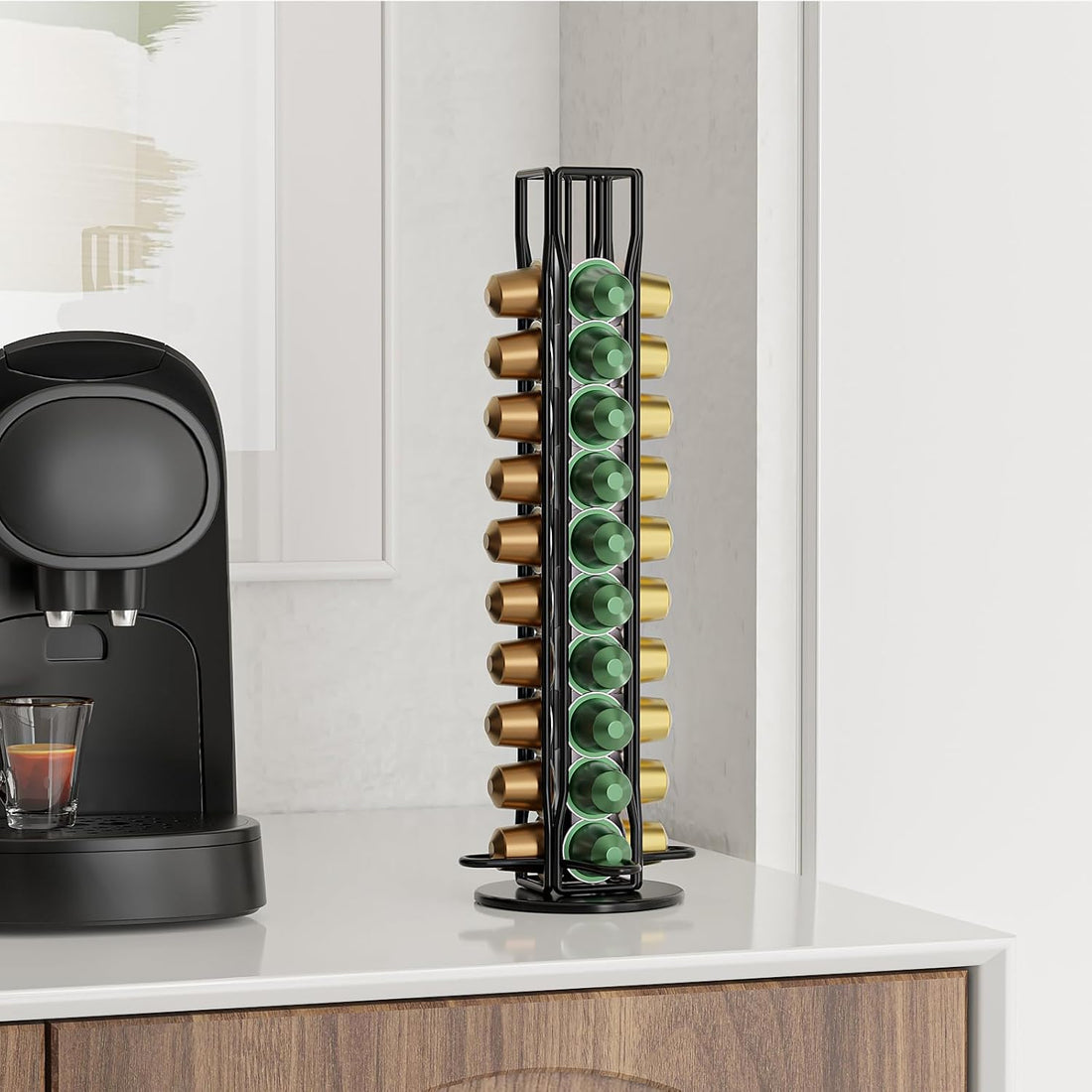 Coffee Pods Holder with 360 Rotation 40 Pod Capacity