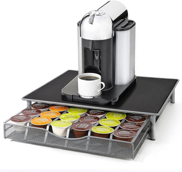 CARLA HOME Coffee Pod Drawer 36 Capsule K-Cup Storage Black