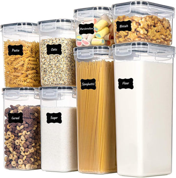 CARLA HOME 8 Piece Airtight Food Storage Container Set BPA-Free