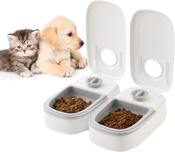 Carla Home Dual Meal Automatic Pet Feeder Timer 700ML 2 Bowls