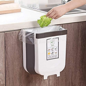 Hanging Cabinet Kitchen Bin 30L White Collapsible