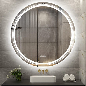 LED Bathroom Mirror Circle Anti-Fog Backlit 60cm HD