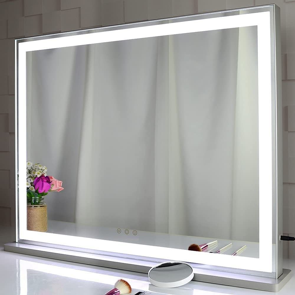 Hollywood LED Makeup Mirror Smart Touch 3 Color Dimmable Light 72cm
