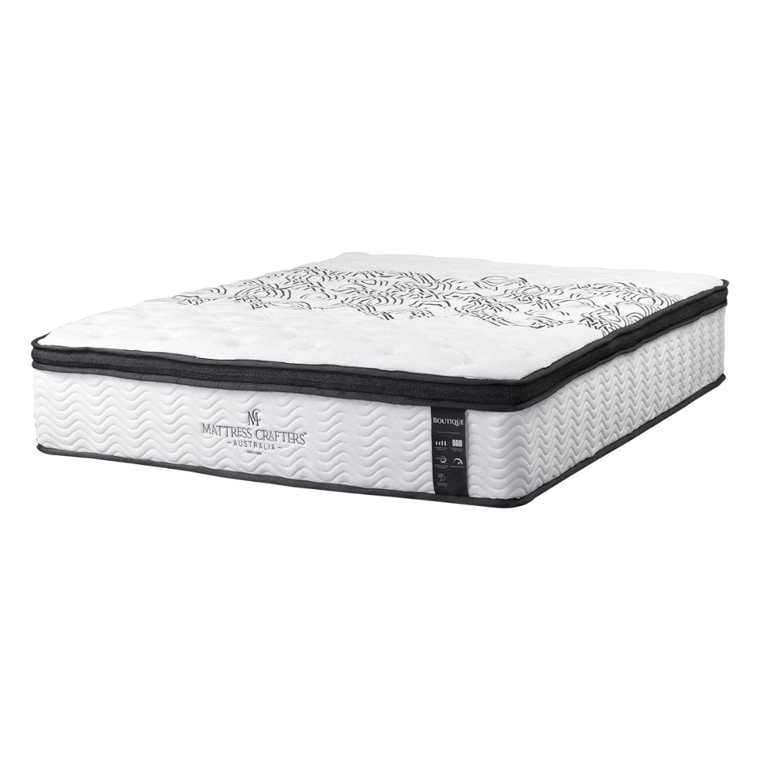 Boutique King Mattress Memory Foam 7 Zone Pocket Spring 32cm Medium Firm