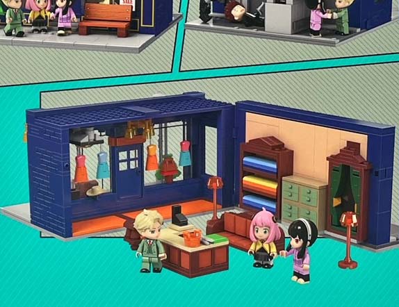 Kalos Spy x Family Forger Family's Adventure Building Block Set Tailor Shop