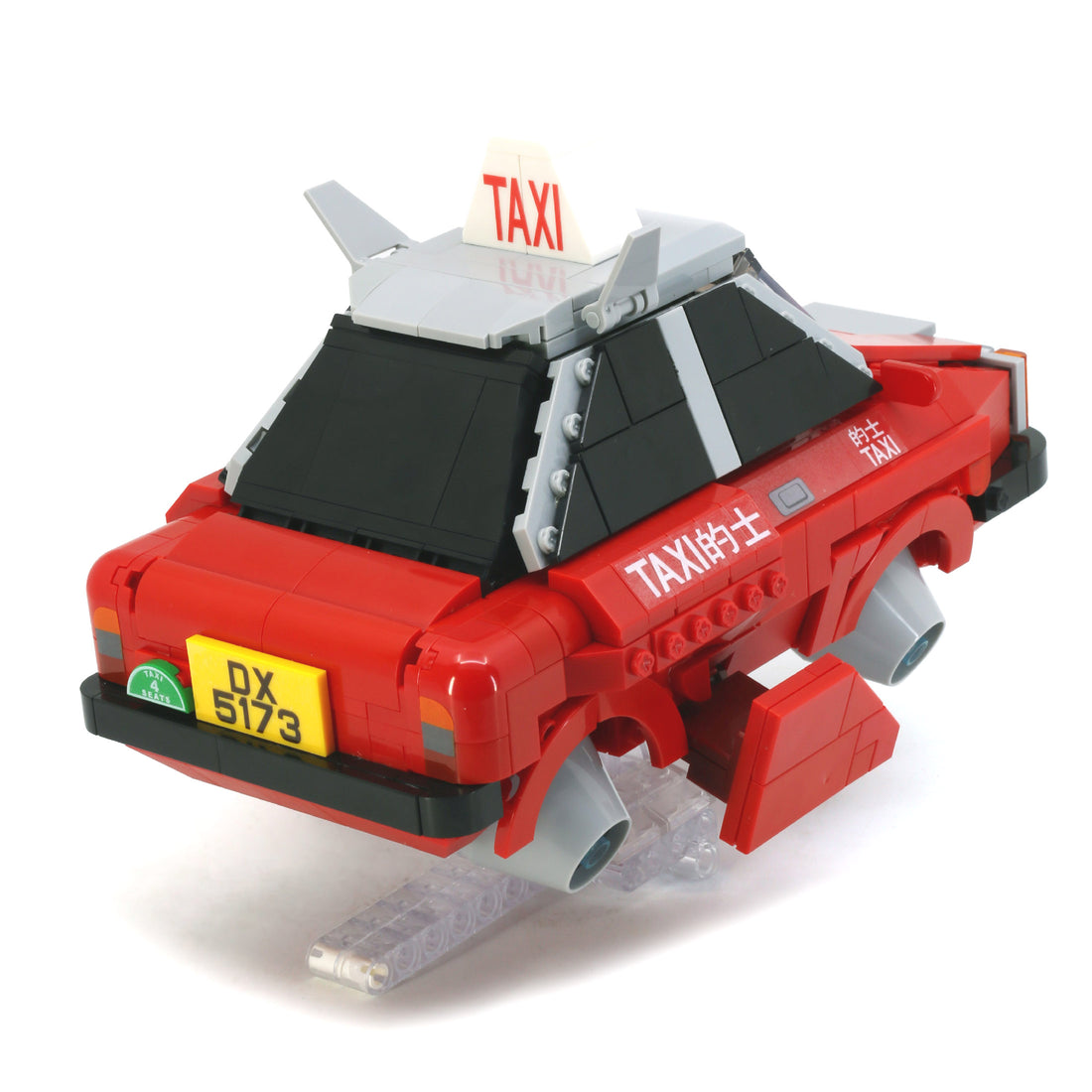 Kalos Mecha Robot Red Taxi Building Block Set 586pcs