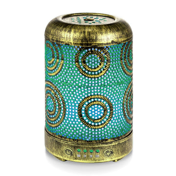 Metal Vintage Essential Oil Diffuser Ultrasonic 100ml Gold