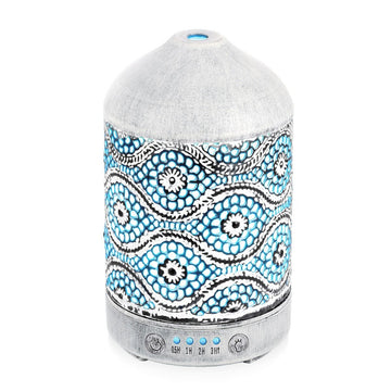 Metal Vintage Essential Oil Diffuser Ultrasonic 100ml White