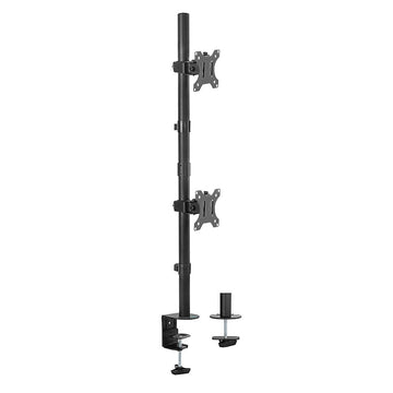 activiva Dual Monitor Arm Vertical Stacked Desk Mount Black