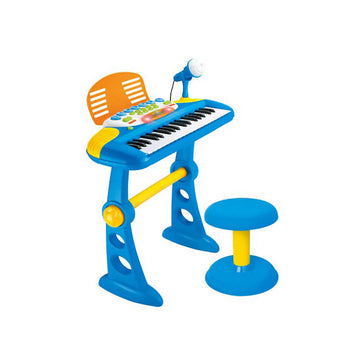 Kids Electronic Keyboard with Microphone 31 Keys Blue