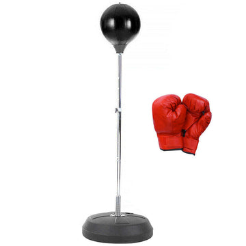 Free Standing Boxing Set with Punching Ball and Gloves Height Adjustable