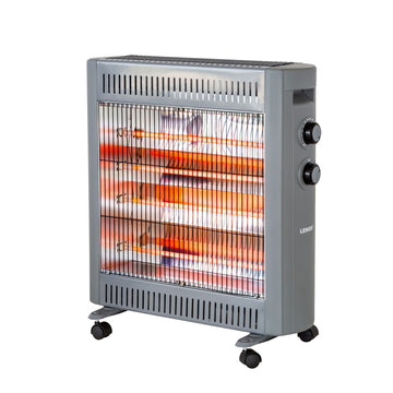 Lenoxx Quartz Radiant Heater 2200W Adjustable Thermostat Grey