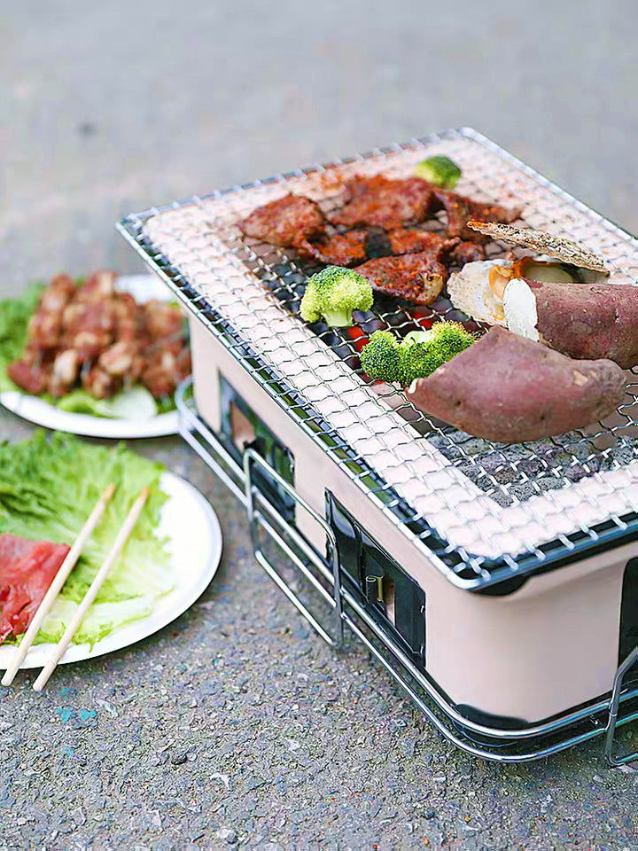 Portable Hibachi Tabletop Grill Clay 350C