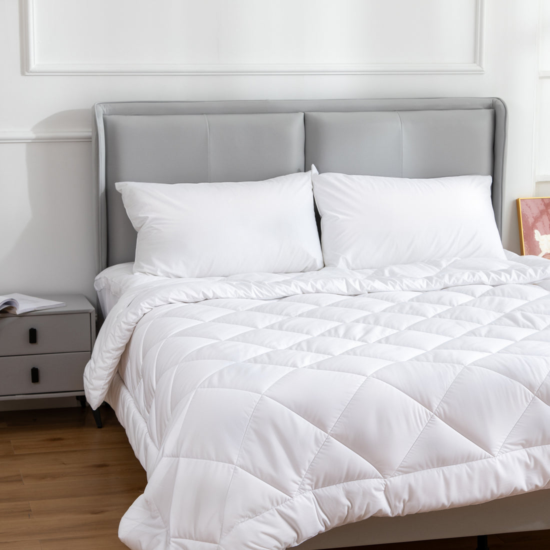 Hacienda Cotton Pillow Twin Pack 50x75cm Hypoallergenic Cooling