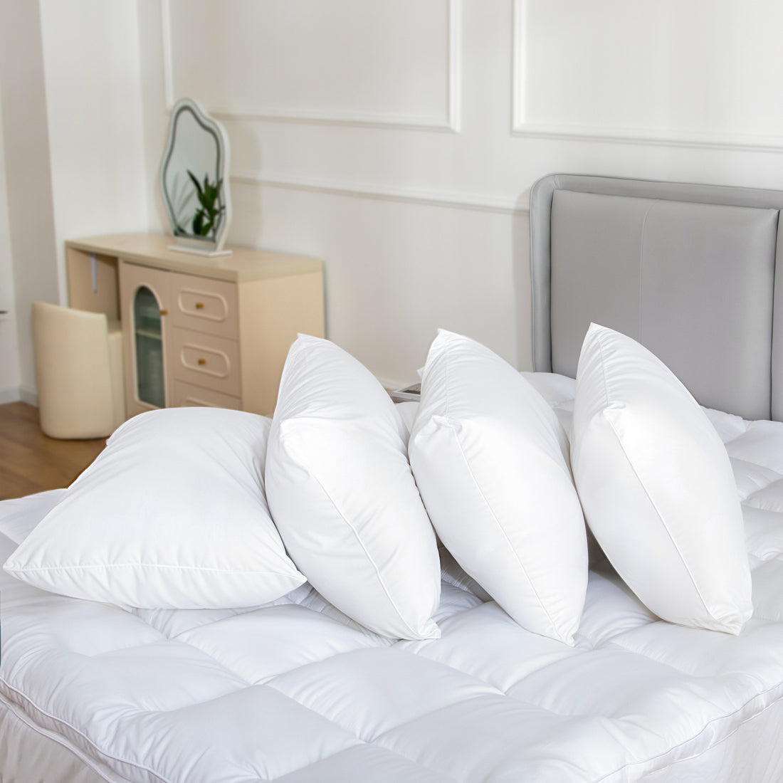 Hacienda Cotton Pillow 4 Pack 50x75cm Hypoallergenic Cooling