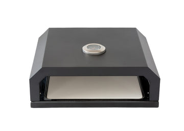 Pizza Oven Box BBQ Grill with Thermometer and Pizza Stone Steel