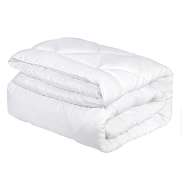 Hacienda 350GSM Winter Microfibre Bamboo Quilt Queen White