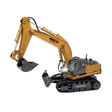 RC Excavator Digger Die-Cast 11-Channel 25m Range Sand Beige