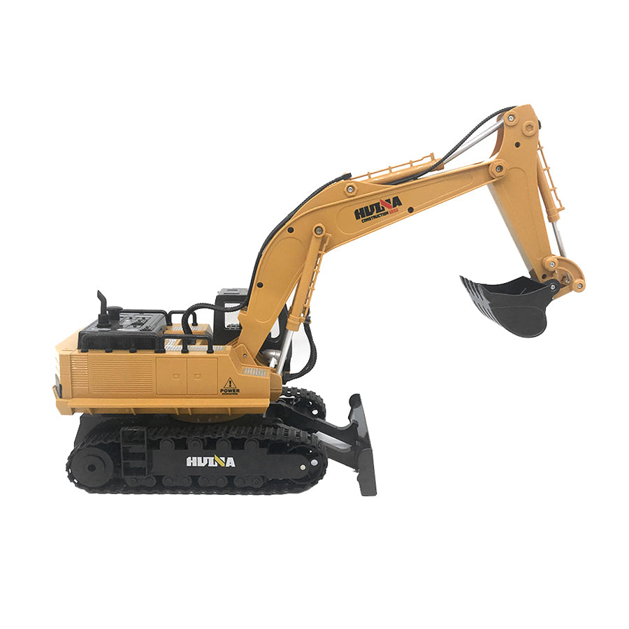 RC Excavator Digger Die-Cast 11-Channel 25m Range Sand Beige