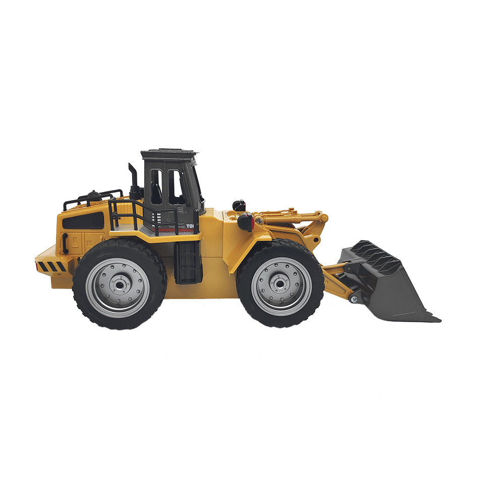 Remote Control Bulldozer Die-Cast RC Toy 30m Range USB Rechargeable