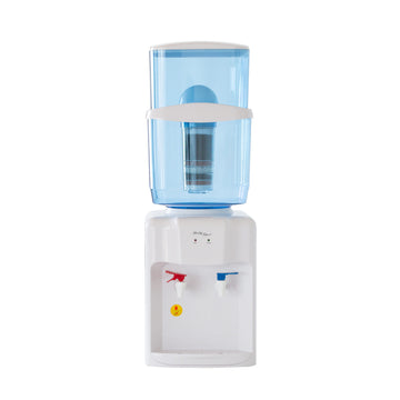 Vortaz Benchtop Water Dispenser Hot Cold Filtered White Blue