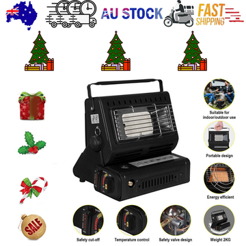 Portable Butane Gas Heater and Stove 1300W Camping 13000 BTU