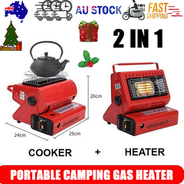 Portable Butane Gas Heater Cooker with Piezo Ignition 13,000 BTU