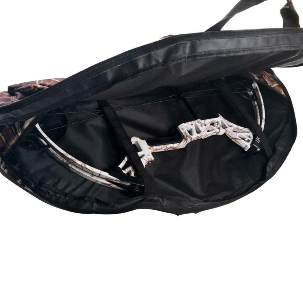 Portable Compound Bow Case Archery Carry Bag 115cm Padded Camo
