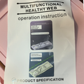 Printed operation instruction booklet cover for multifunctional healthy web fitness board with two diagram illustrations