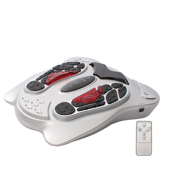 Vortaz EMS Foot Massager with Pulse Therapy and Electrode Pads Silver