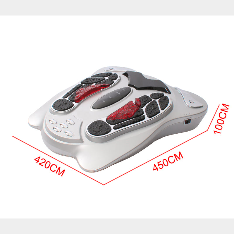 Vortaz EMS Foot Massager with Pulse Therapy and Electrode Pads Silver