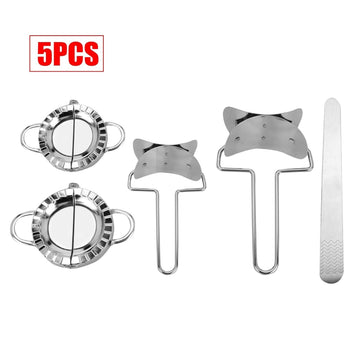 Stainless Steel Dumpling Maker Set with Pastry Wheel Ravioli Cutter