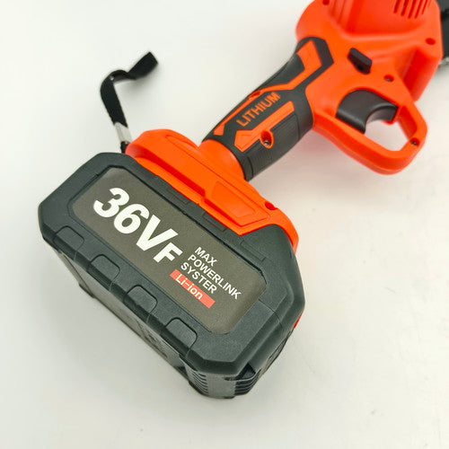 Orange Mini Cordless Chainsaw 6 inch 0.7kg Lightweight