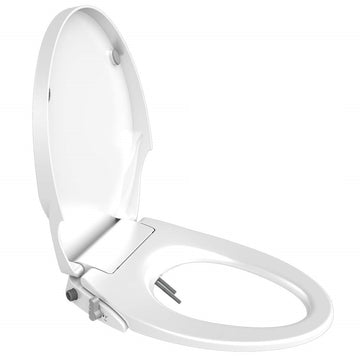 Vortaz Bidet Toilet Seat Dual Nozzle Spray O-Cover White