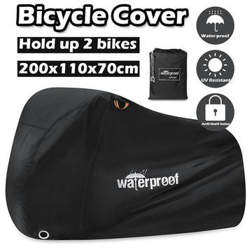 Heavy Duty Waterproof Bike Cover 210D Oxford Fabric UV Protection