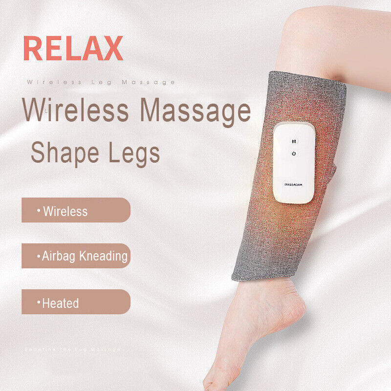 Vortaz Heated Leg and Calf Massager Air Compression USB Charging White
